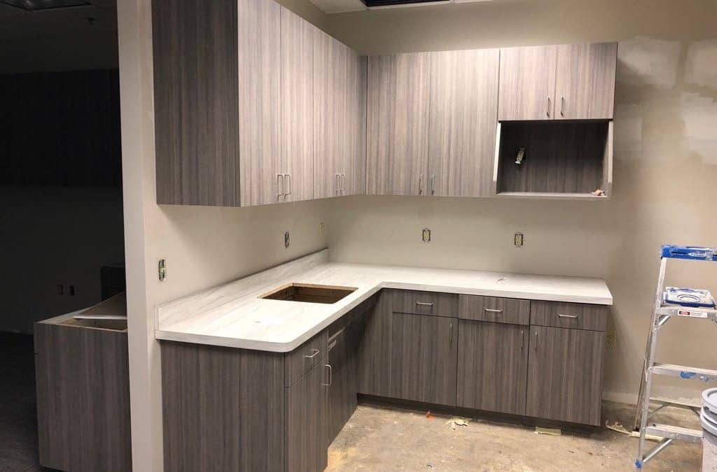 Cabinets & Carpet installed at NOVA Home Loans