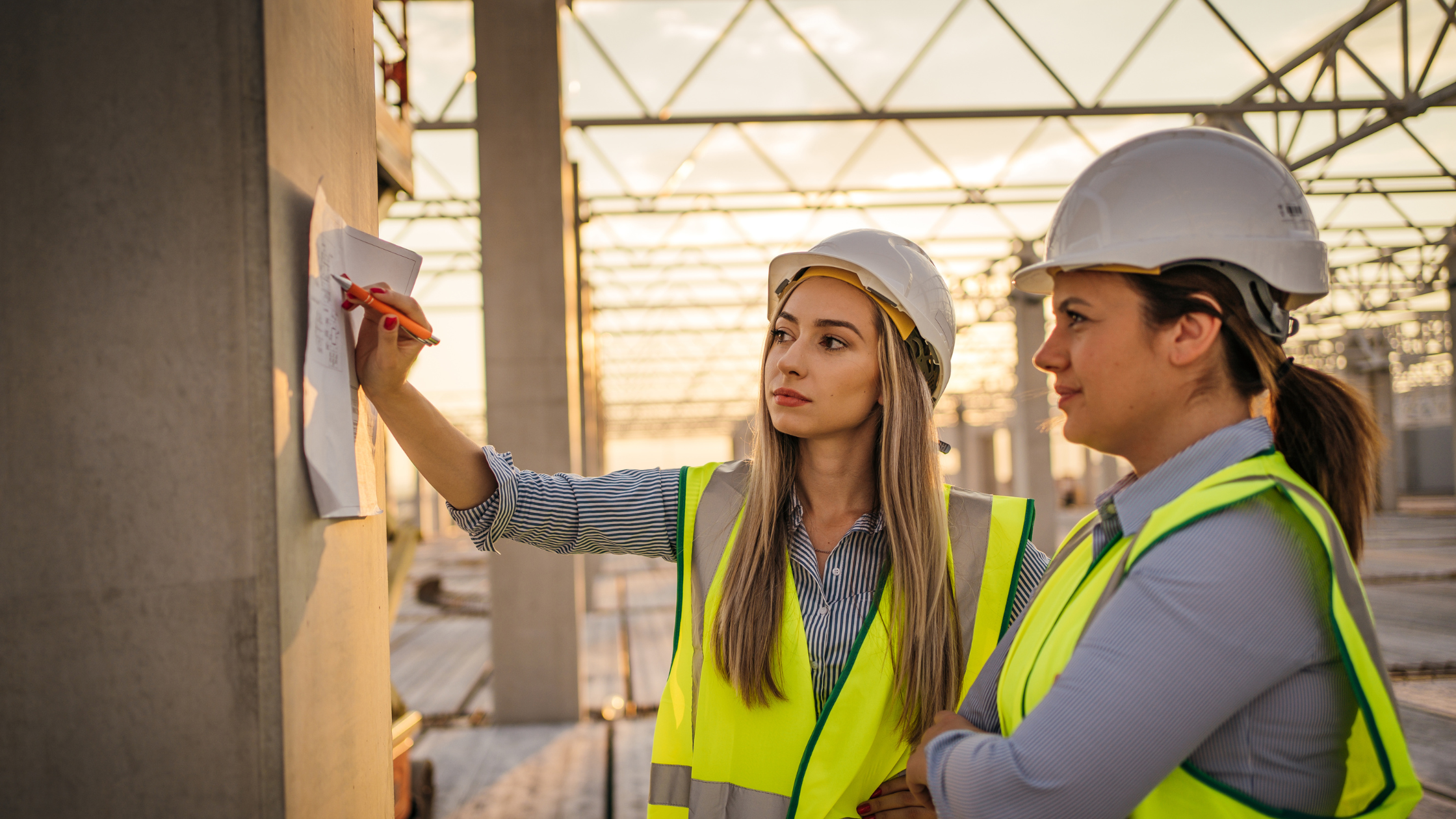 Construction Workers Following Safety Guidelines
