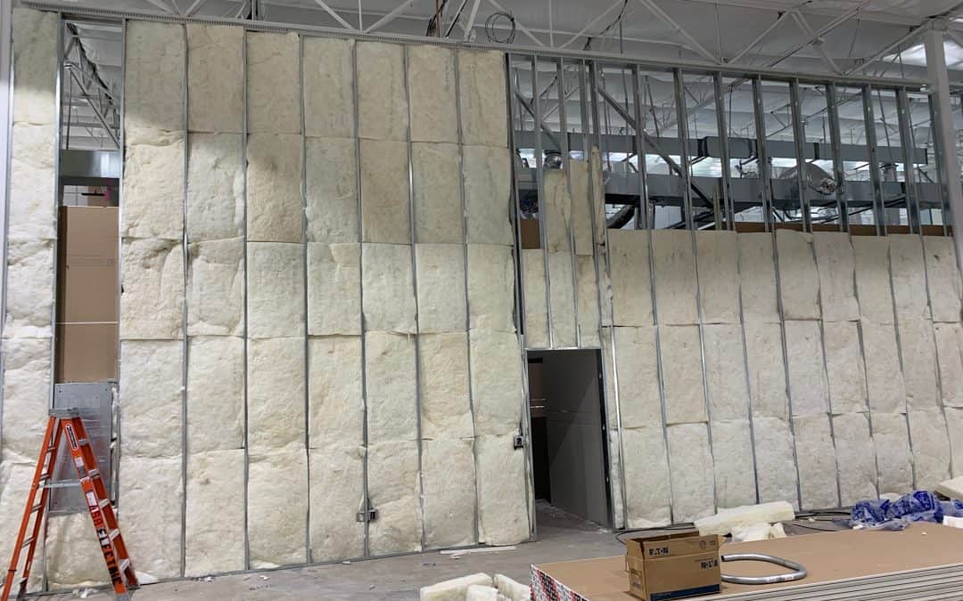 Insulation Install at Chandler Office Suite Build-out