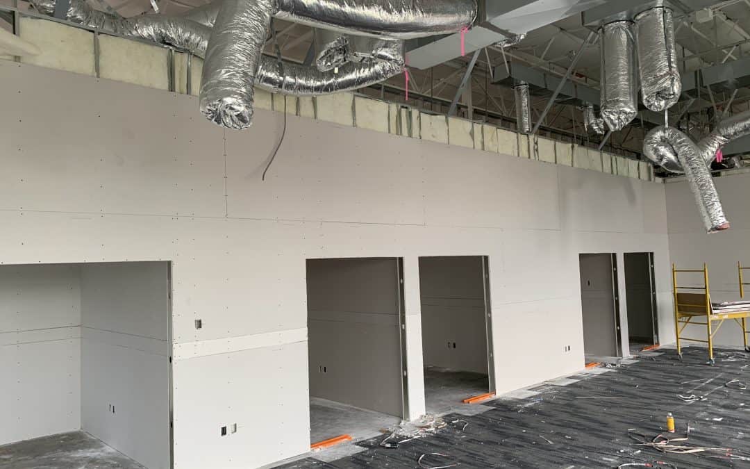 Drywall Installation at Chandler Office Suite