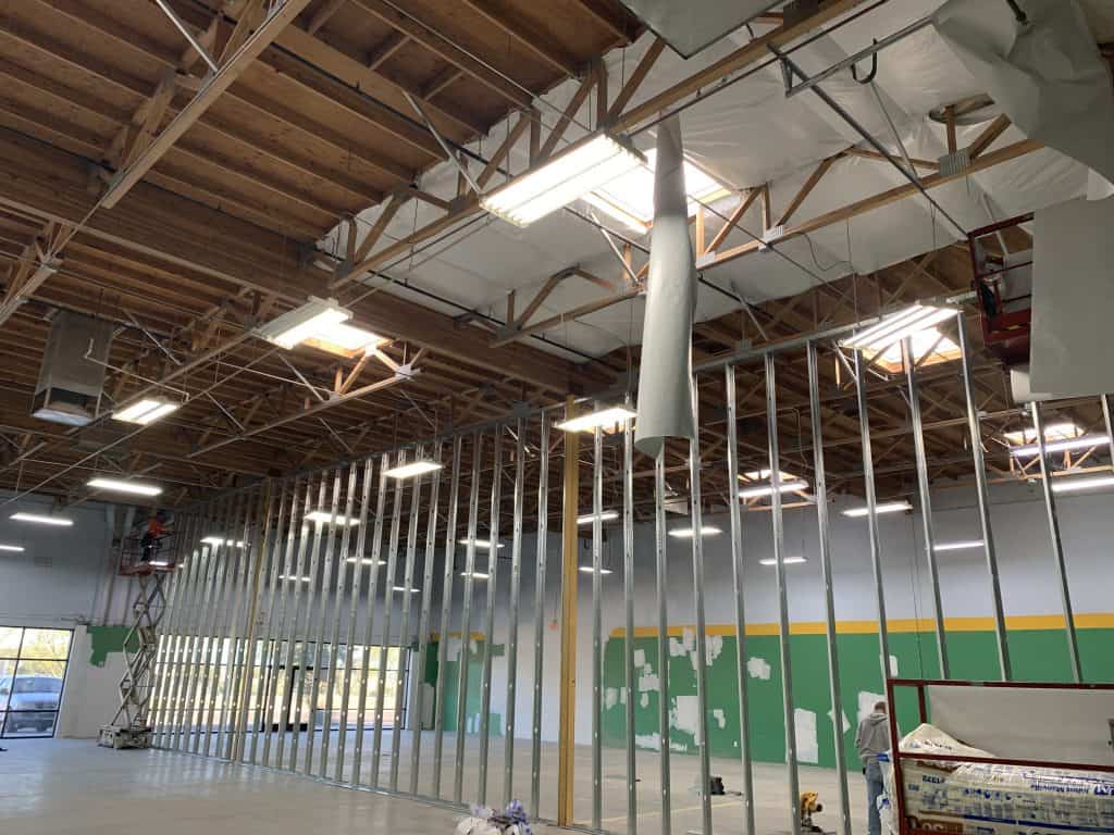 Demising Wall & Insulation at Queen Creek Space Emerald Inc.