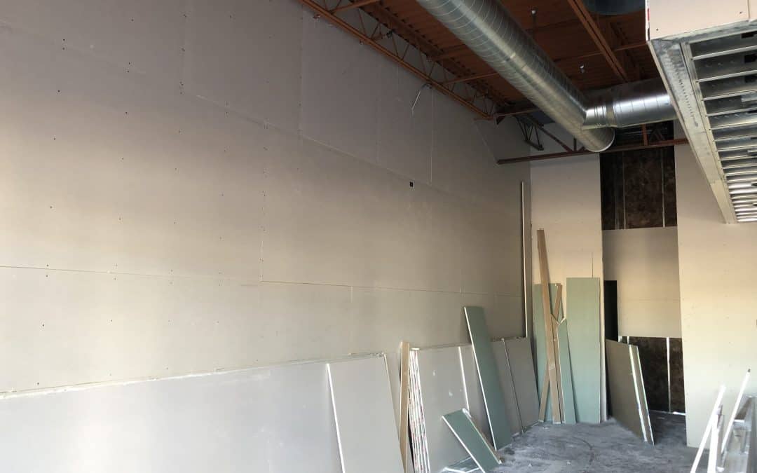 2nd Side of Drywall Installed at Balboa’s