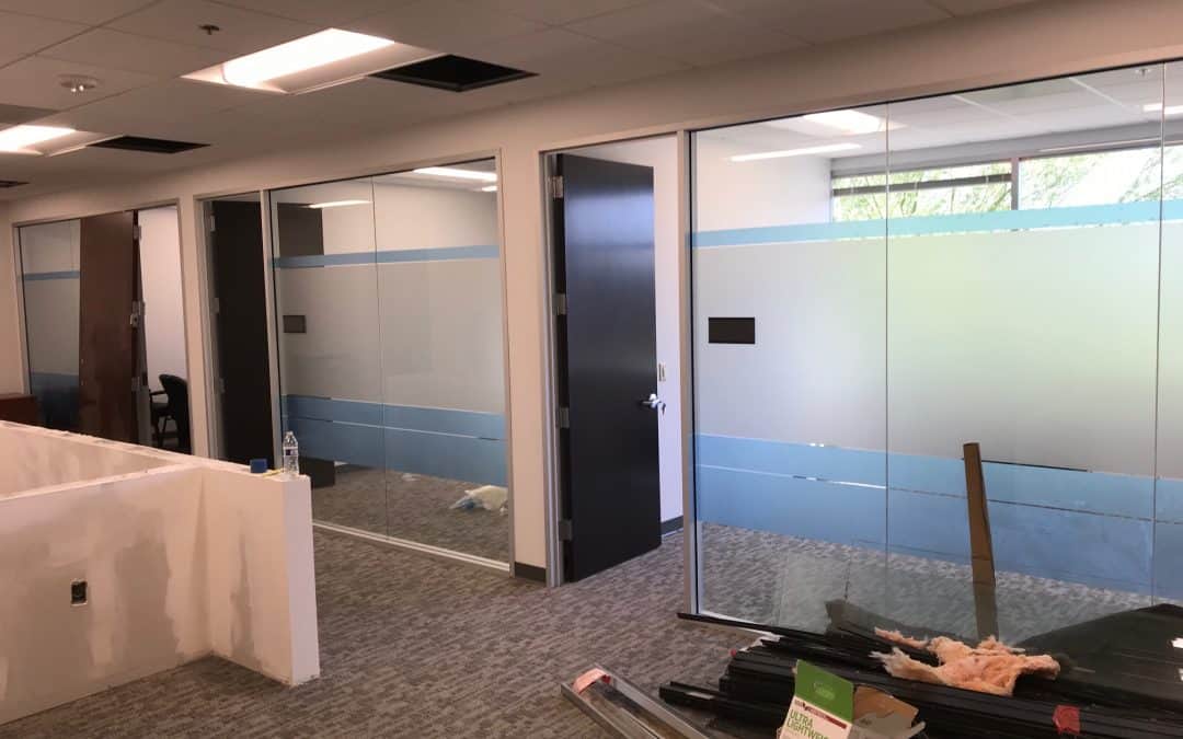 New Frosted Windows Installed at Trajan Wealth in Peoria