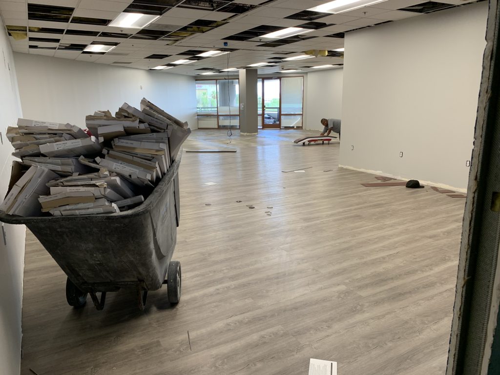 LVT Flooring At EMC Insurance Peoria Emerald Inc 