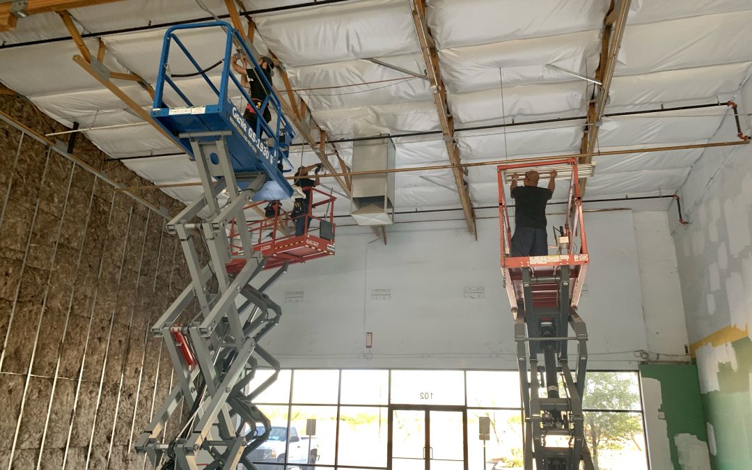 Ceiling Insulation & Electrical at Ruby Bloom Boutique (Queen Creek)