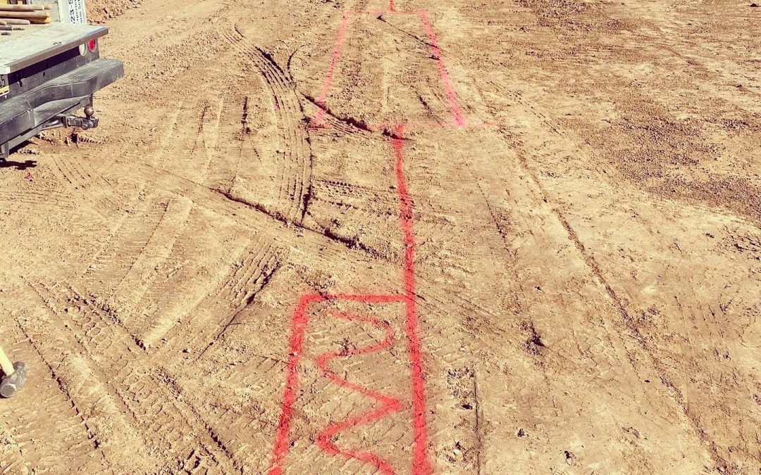 Layout for Footings Excavation at Apple Valley Dental & Braces (Mesa)