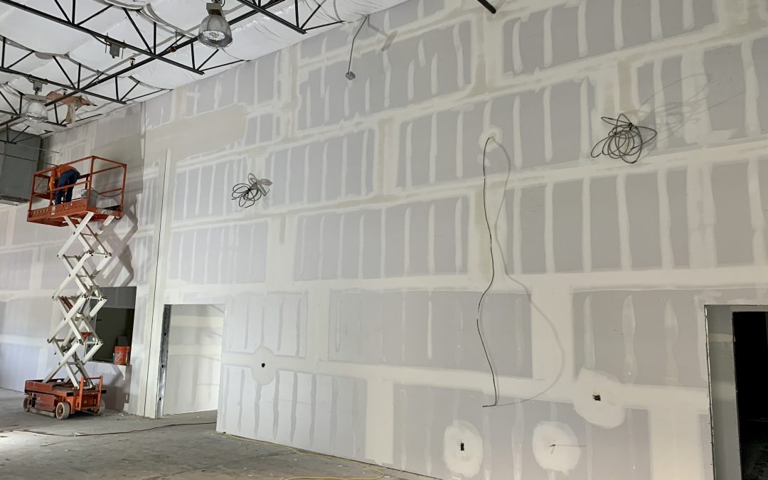 Landscaping and Drywall Progress at Fusion Power (Chandler)