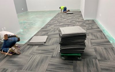 Flooring Prep and Carpet Install at Fusion Power (Chandler)