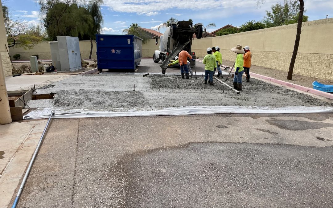 New Truck Ramp Poured at Quality Car Stereo (Mesa)