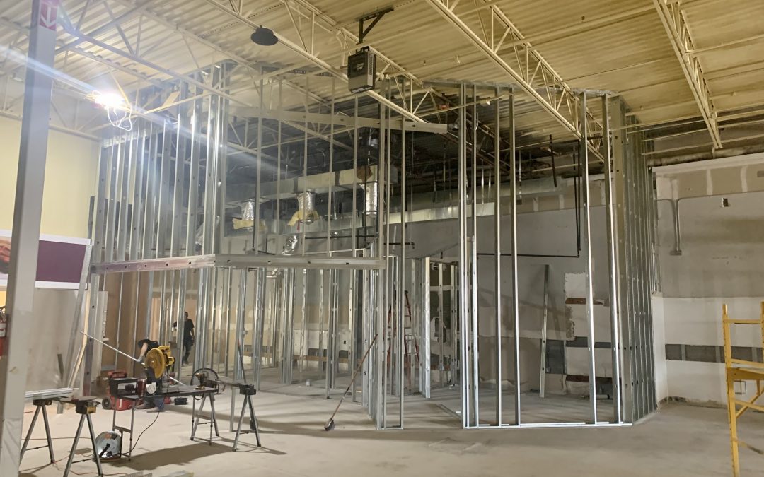 New Office Framing & Warehouse Floor Prep at Quality Car Stereo (Mesa)