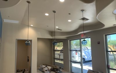 Lights, Tile, and Millwork at Advanced Hearing Group (Scottsdale)