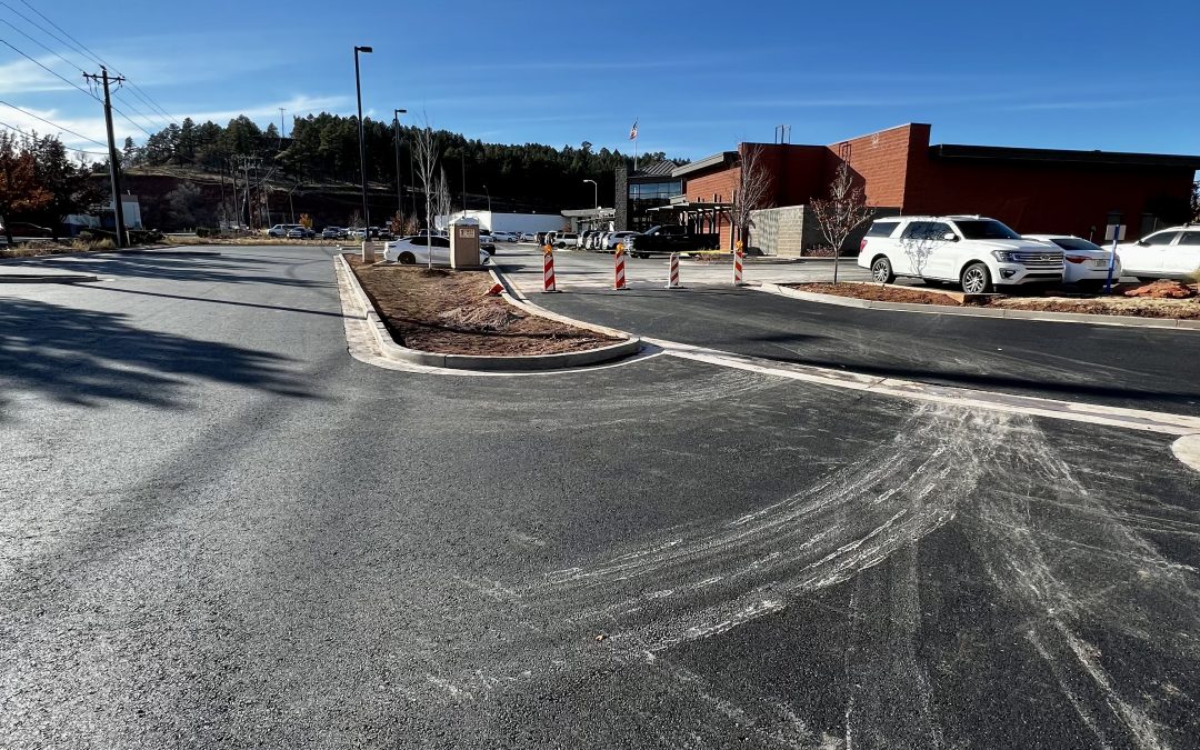 New Asphalt at Parking Lot for Barnet Dulaney Perkins Eye Center (Flagstaff)