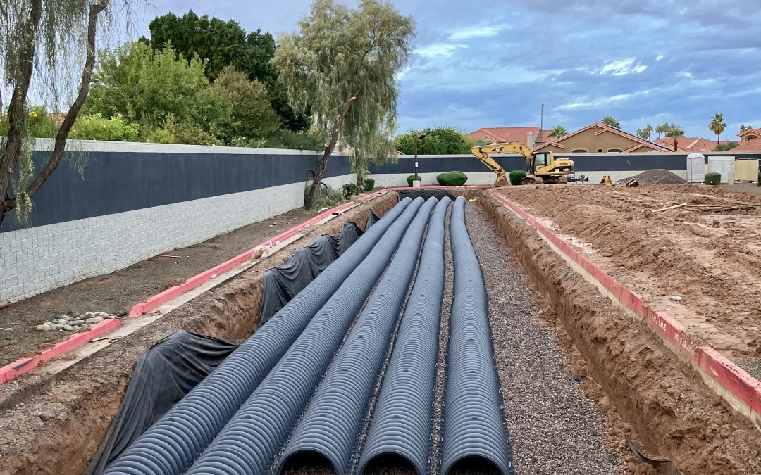 Retention Chamber Installation at UTV Stereo (Mesa)
