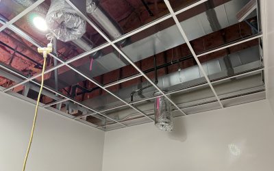 Ceiling Grid Installation at Superstition Mountain Dental Remodel (Gold Canyon)