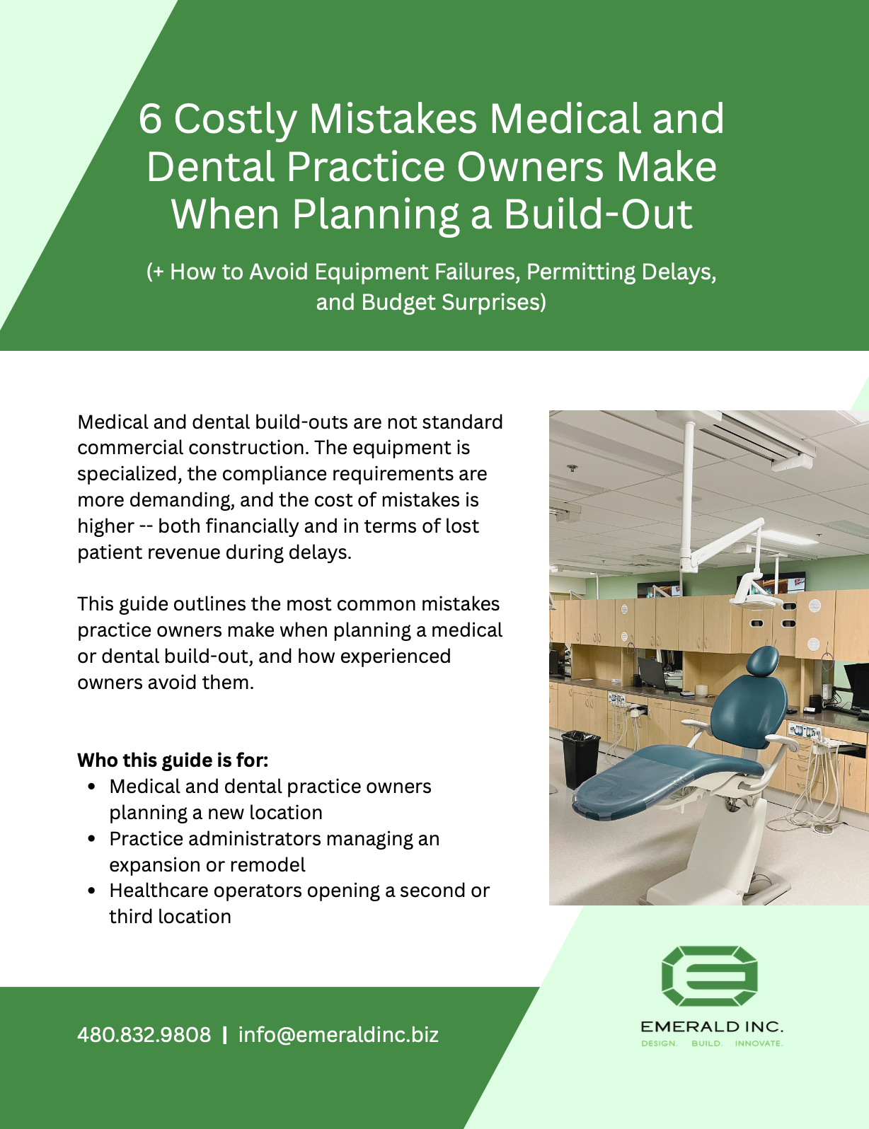 Medical Dental Build Out Mistakes Front Page
