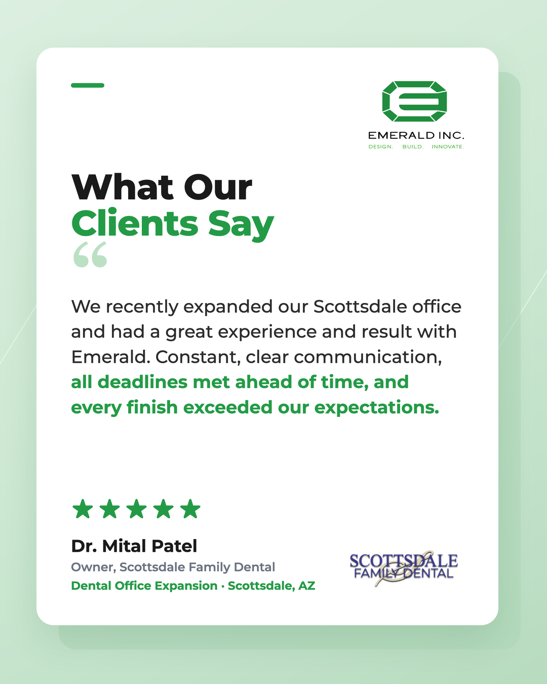 Scottsdale Family Dental Testimonial